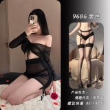 Black + matching suspender stockings