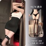 Black and white + matching stockings