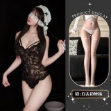 Black + white brimless stockings