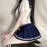 Blue socks with black background and white stripes