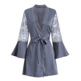 blue-gray outer robe