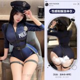 Blue [bodysuit with straps]