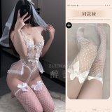 Wedding bride + matching socks