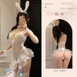 Bunny Girl Dress [Dress + Ears + Bracelet + Neck Ring] + Matching Socks