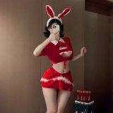4292 Christmas Outfit [Headband + Top + Skirt + T-shirt]