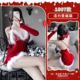 1807 [Christmas dress + gloves * 2 + T-shirt] + bow hair clip