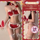 Christmas Bunny [tube top + apron + thong + headband + bracelet + neck ring]