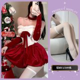 Christmas outfit + white brimmed stockings [Gift Box Set]