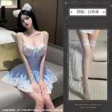 dress + white stockings