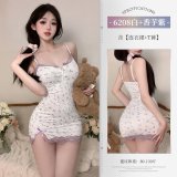 White floral dress + taro purple + white stockings