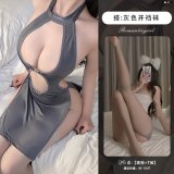 High-grade gray + open crotch gray stockings