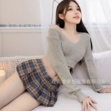 gray sweater alone