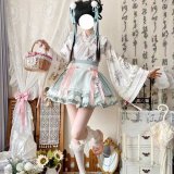 Light green (top + skirt + double bows + apron)