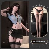 Sea salt clam clam ~ + black brimless stockings
