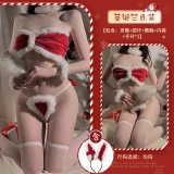 Set (headband + choker + tube top + thong + 2 bracelets)