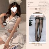 JK uniform (without student ID) + black stockings