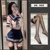 JK uniform + black stockings