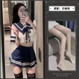 JK uniform + white stockings