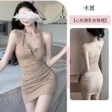 Khaki bodycon skirt