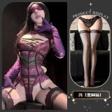 Binding and trembling * Purple + Black Fishnet Stockings
