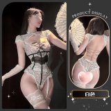 White [Bound and trembling bodysuit]