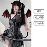 Leather skirt [neck ring bodysuit underwear]