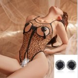 Leopard print + lace nipple covers