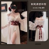 Red [long outer robe + belt]