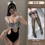 Maid outfit + black stockings