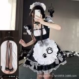 Maid outfit + black stockings