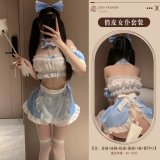 Maid outfit + butterfly stockings