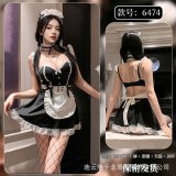 Maid outfit + feather stick
