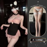 Maid outfit + white stockings