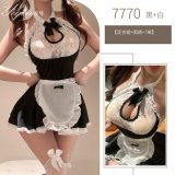 Maid outfit (dress + apron + thong)