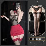 Meimei Snow Bone + Black Fishnet Stockings