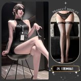 Secret Branch Small Buttocks * Black + Black Fishnet Stockings