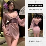 Necklace + Kimono + Obi (waistband) + Underwear + Folding Fan