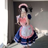 Milk Bear, Milk Cat, Navy Blue Maid