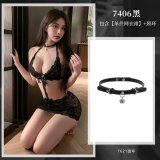 NY1WZT003147 Black [Single Mesh Dress] + Black Necklace
