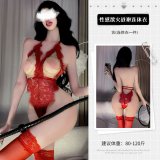 bodysuit + red fishnet stockings