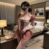 bodysuit + white fishnet stockings