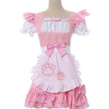 Pink cat paw maid + collar