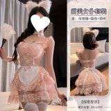 Pink (dress + thong + choker) + headband