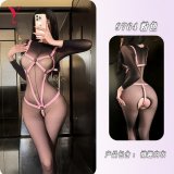 Leather bodysuit [pink] (excluding mesh top)