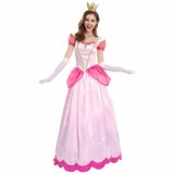 Pink princess dress (dress + headpiece + gloves included)