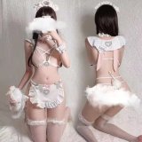 Pink Rabbit [Headband, Bandeau, Apron, Bracelet]