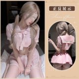 Pink [top + skirt + bow]