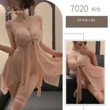 Pink nightgown (stockings not included)