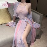 Purple-pink (vest + skirt + bib + sleeves * 2 + underwear)