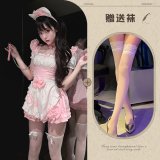 Pink + white stockings